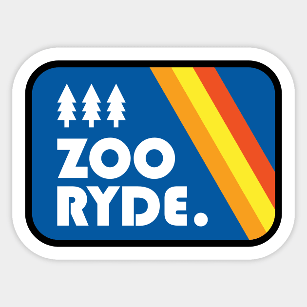 MTB T-shirt Sticker by ZOO RYDE